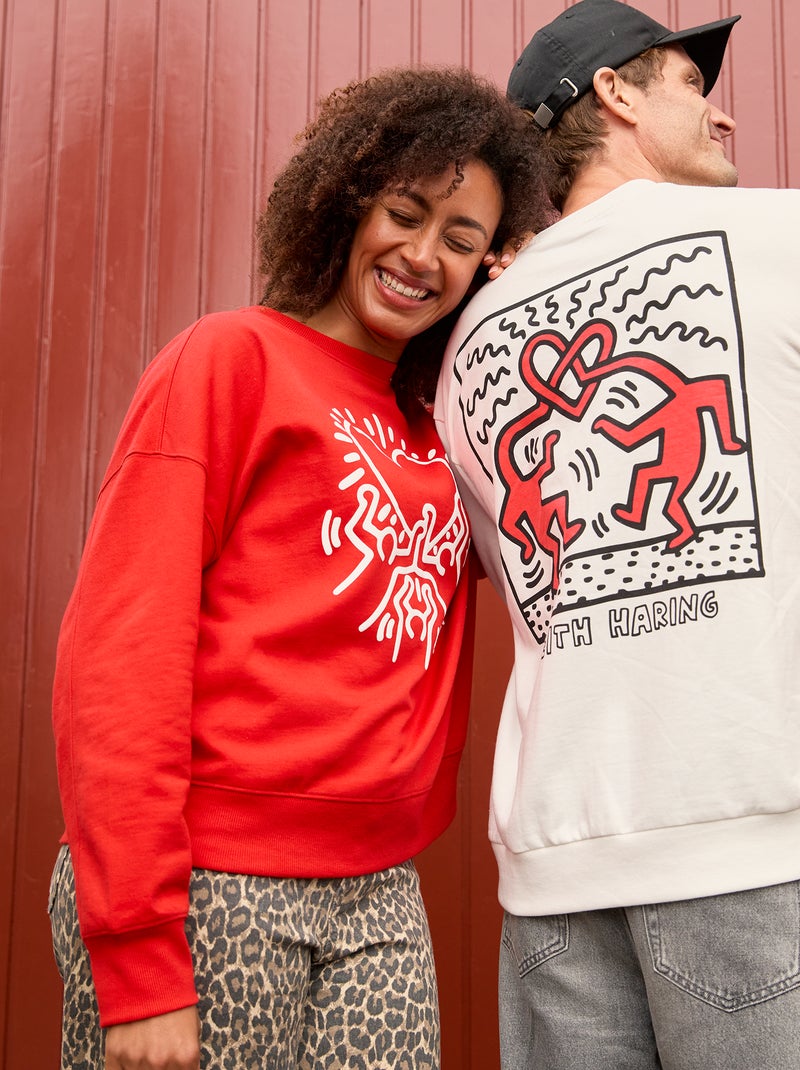 Sweat 'Keith Haring' - Saint-valentin Rouge - Kiabi