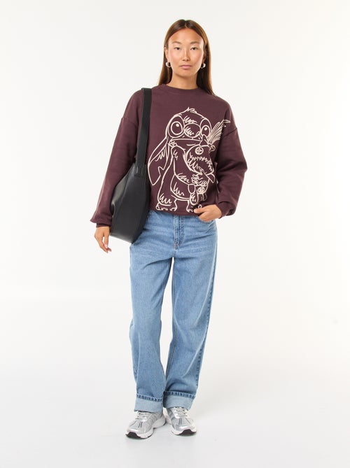 Sweat large imprimé 'Stitch' - Kiabi