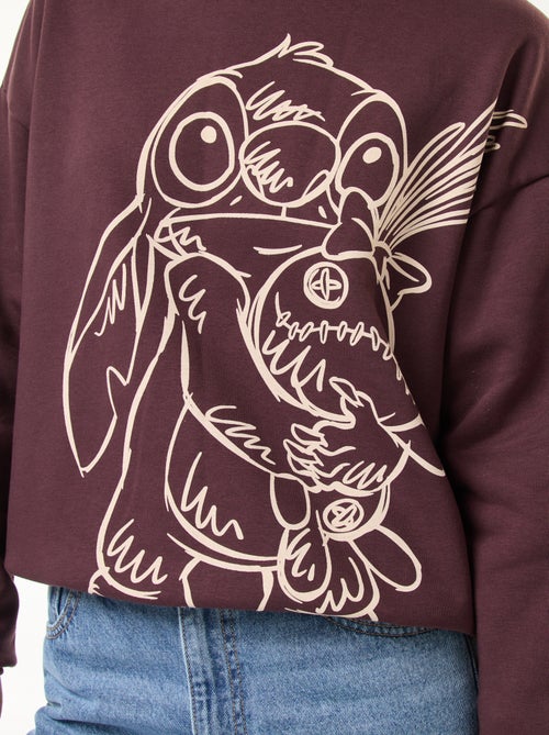 Sweat large imprimé 'Stitch' - Kiabi