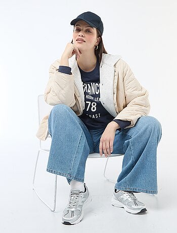 Sweat léger en French Terry avec inscription