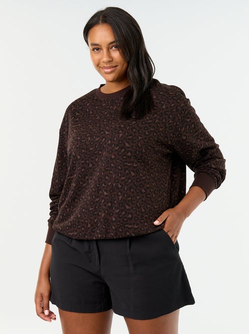 Sweat léger en French Terry imprimé - Kiabi Sweat léger en French Terry imprimé - Kiabi