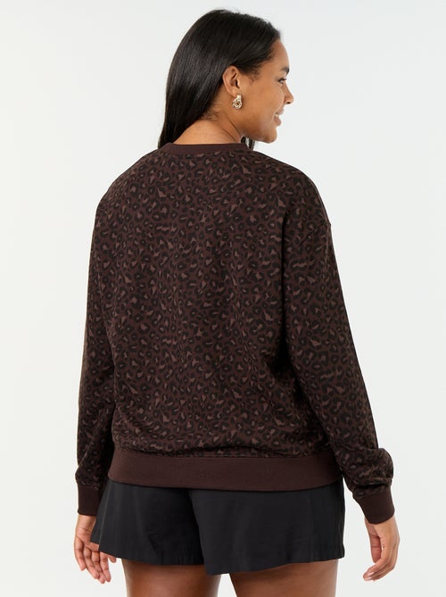 Sweat léger en French Terry imprimé - Kiabi Sweat léger en French Terry imprimé - Kiabi