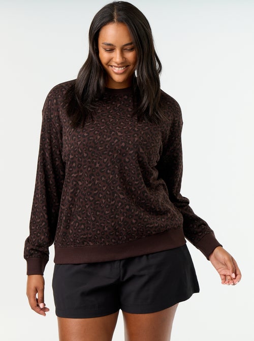 Sweat léger en French Terry imprimé - Kiabi Sweat léger en French Terry imprimé - Kiabi