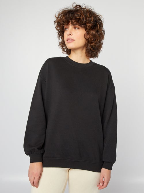 Sweat long en molleton léger - Kiabi