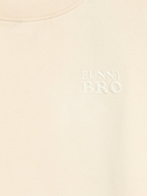 Sweat loose à motif brother - Kiabi Sweat loose à motif brother - Kiabi