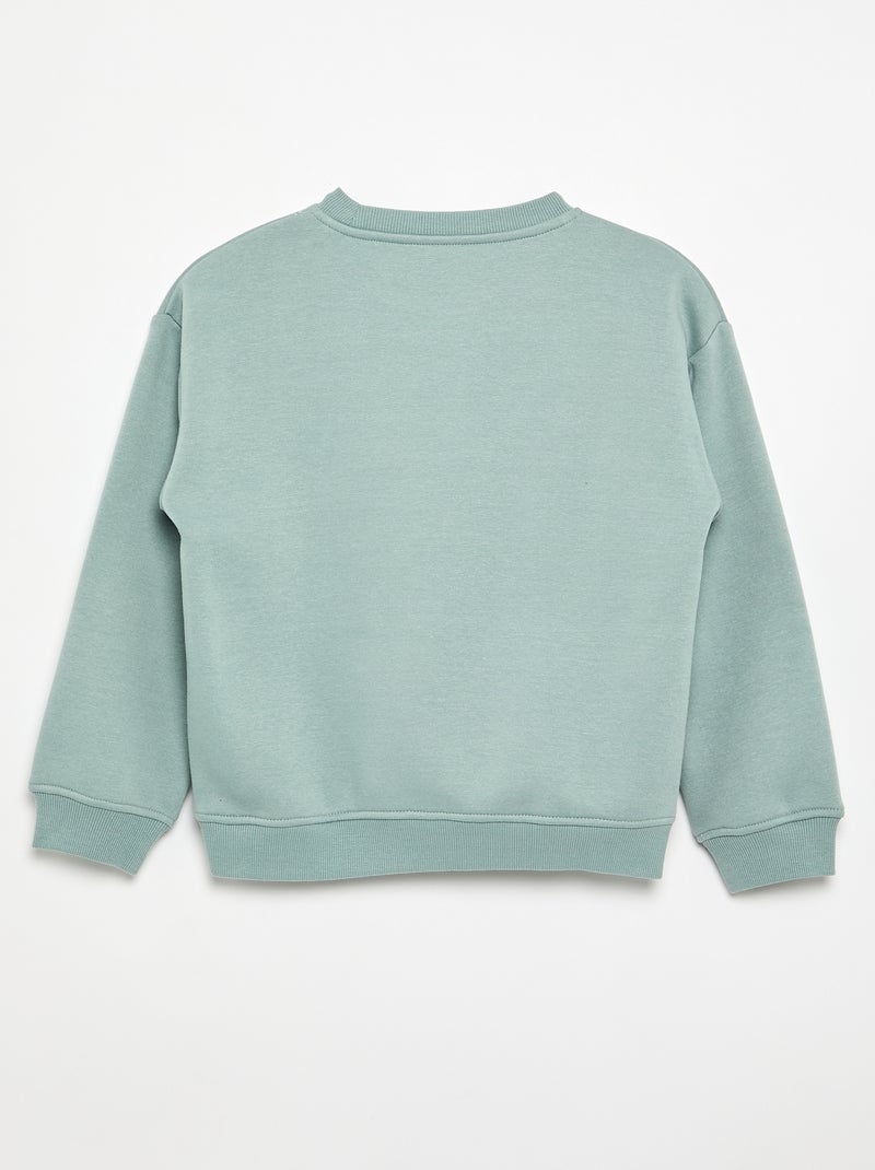 Sweat loose avec imprimé Bleu - Kiabi