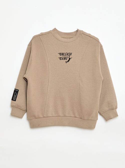 Sweat loose en molleton - Kiabi Sweat loose en molleton - Kiabi