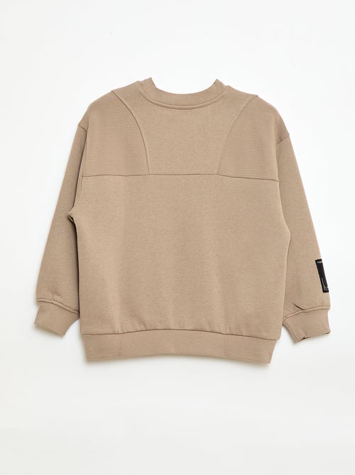 Sweat loose en molleton - Kiabi Sweat loose en molleton - Kiabi