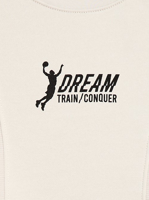 Sweat loose en molleton - Kiabi