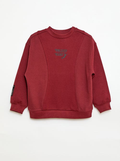 Sweat loose en molleton - Kiabi Sweat loose en molleton - Kiabi