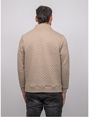 Sweat matelassé col montant zippé woribou