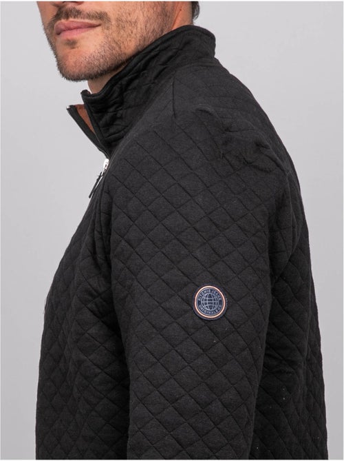 Sweat matelassé col montant zippé woribou - Kiabi Sweat matelassé col montant zippé woribou - Kiabi
