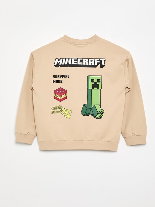 Sweat 'Minecraft' à manches longues - Kiabi