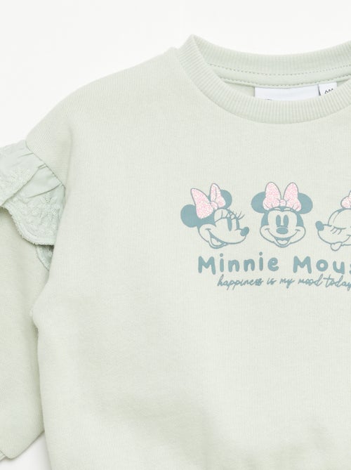 Sweat 'Minnie' 'Disney' avec volants aux emmanchures - Kiabi