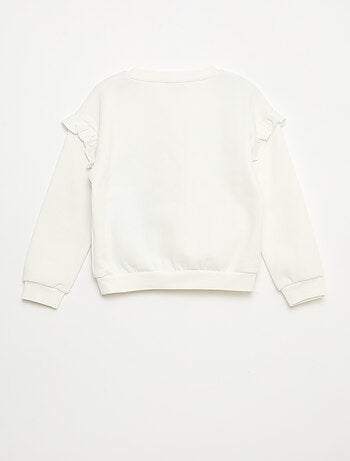 Sweat 'Stitch' 'Disney' avec volants aux manches