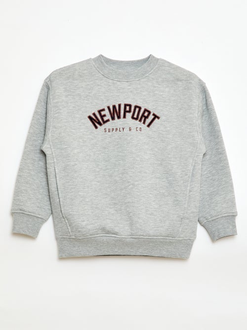 Sweat molleton avec imprimé velours - Kiabi Sweat molleton avec imprimé velours - Kiabi