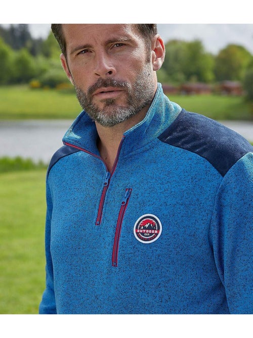 Sweat molleton chiné outdoor - atlas for men - Kiabi Sweat molleton chiné outdoor - atlas for men - Kiabi