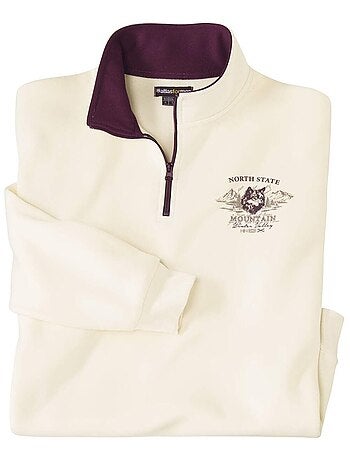 Sweat Molleton Zippé North State - ATLAS FOR MEN