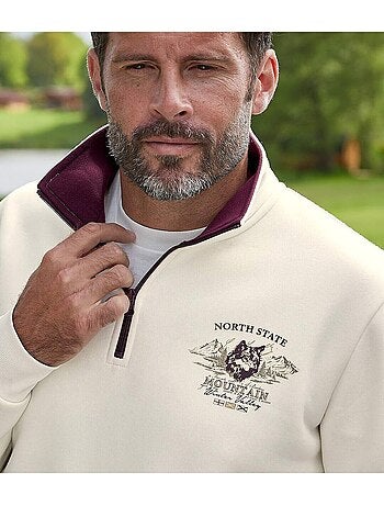 Sweat Molleton Zippé North State - ATLAS FOR MEN