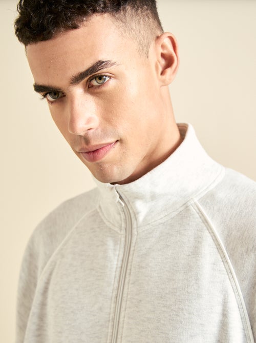 Sweat multi-sport avec col camionneur zippé - (ekstract) - Kiabi