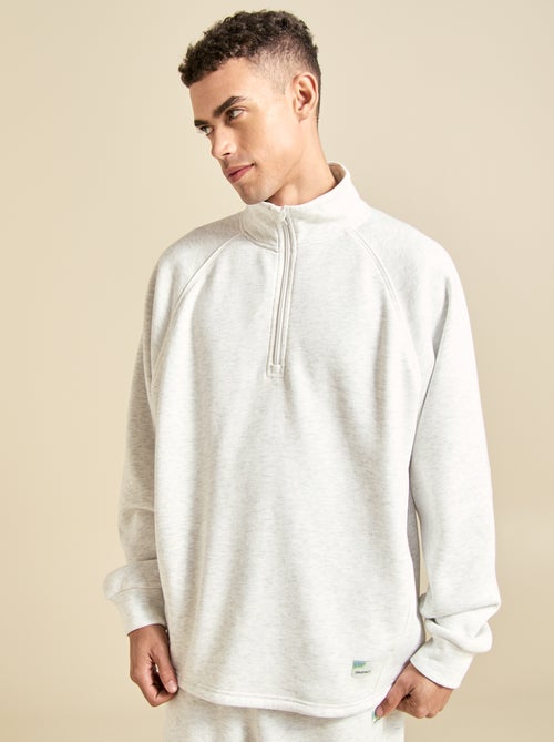 Sweat multi-sport avec col camionneur zippé - (ekstract) - Kiabi