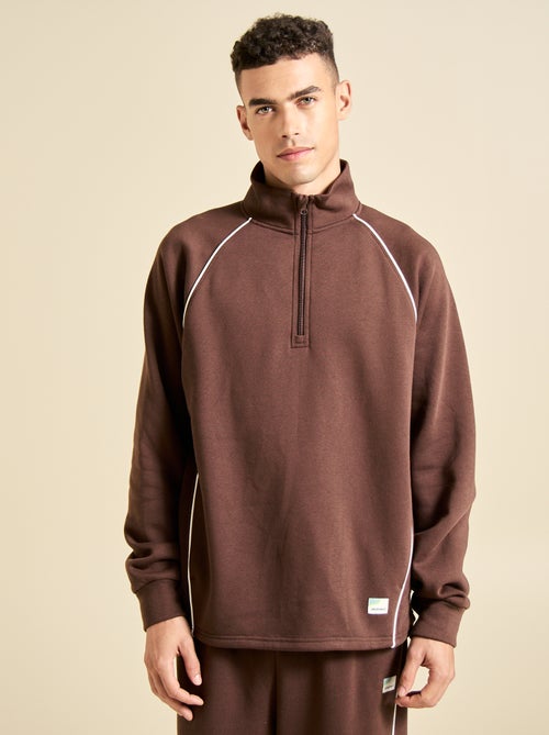 Sweat multi-sport avec col camionneur zippé - (ekstract) - Kiabi