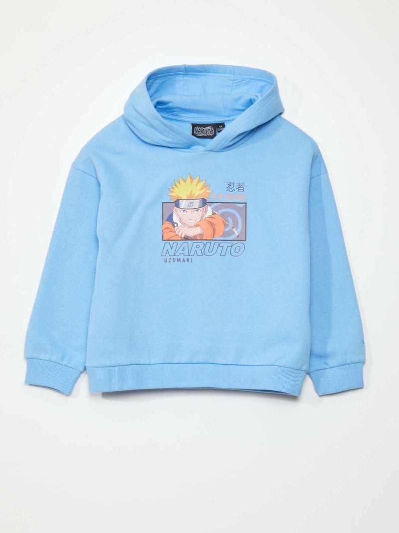 Sweat 'Naruto' à capuche Bleu - Kiabi