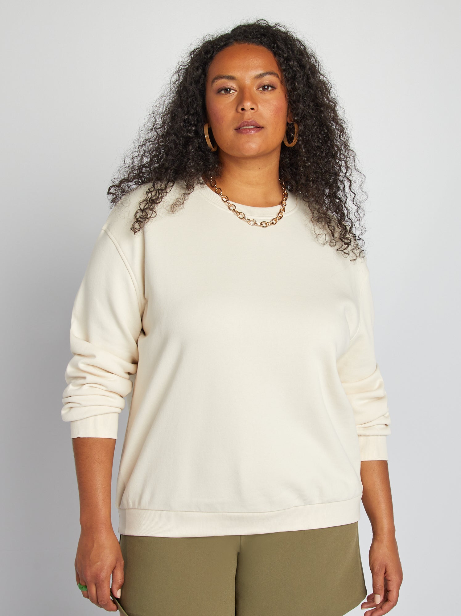 Sweat shops shirt femme grande taille