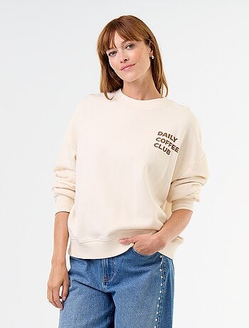 Sweat oversize imprimé