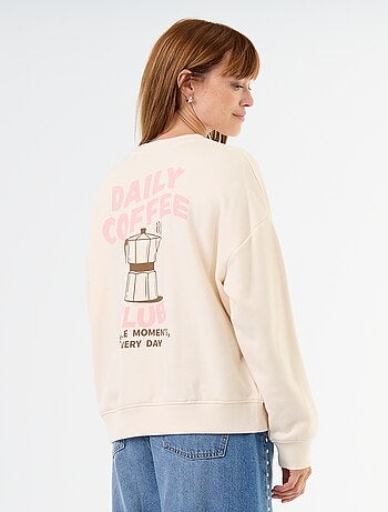 Sweat oversize imprimé