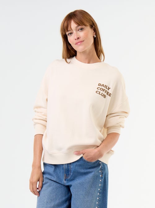 Sweat oversize imprimé - Kiabi
