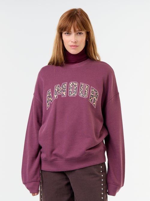 Sweat oversize imprimé - Kiabi