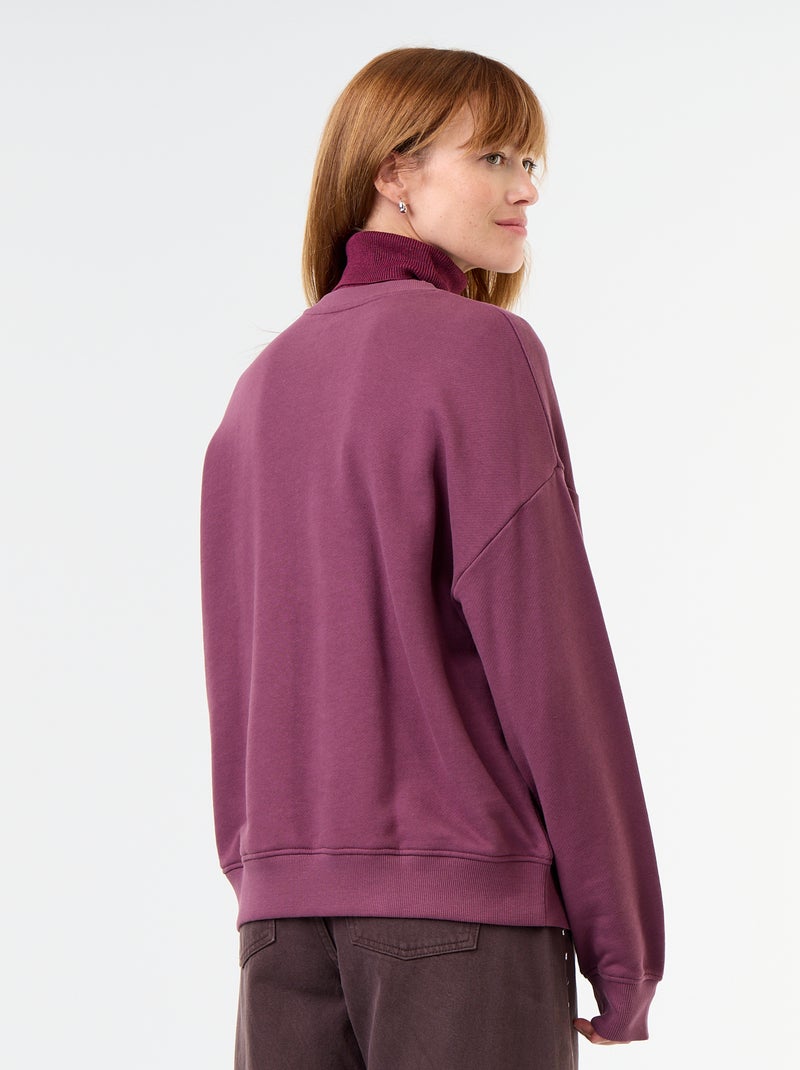 Sweat oversize imprimé Rose - Kiabi