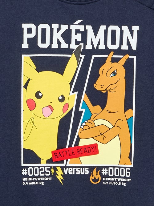 Sweat 'Pokémon' 'Pikachu' & 'Dracofeu' à col rond - Kiabi