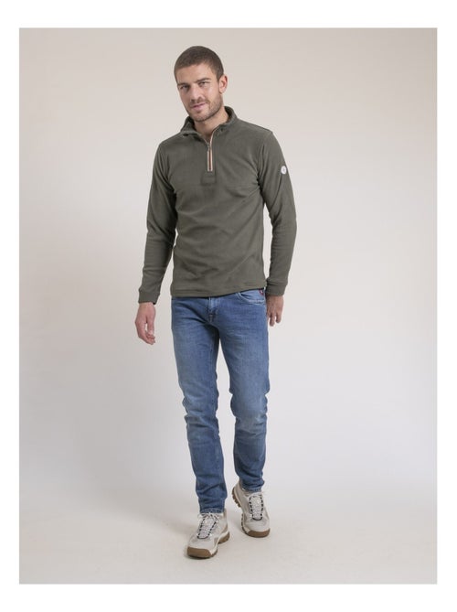 Sweat polaire col camionneur watom - Kiabi Sweat polaire col camionneur watom - Kiabi