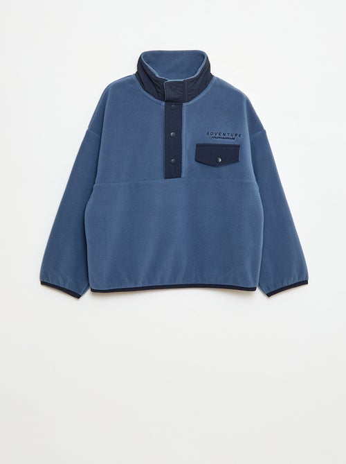 Sweat polaire col montant - Kiabi