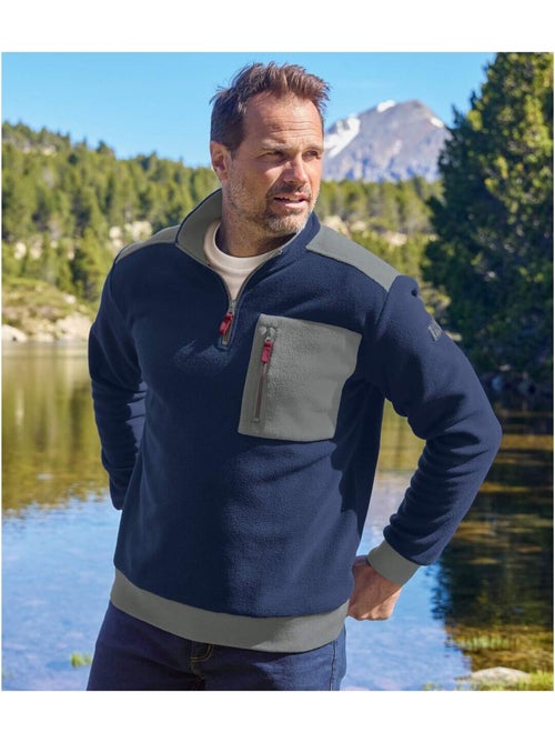 Sweat Polaire Col Zipp? Outdoor? - ATLAS FOR MEN - Kiabi Sweat Polaire Col Zipp? Outdoor? - ATLAS FOR MEN - Kiabi