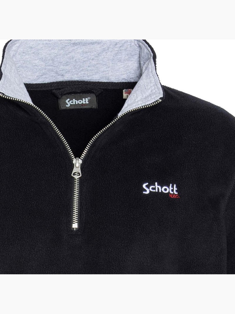 Sweat Polaire Homme Schott Noir - Kiabi