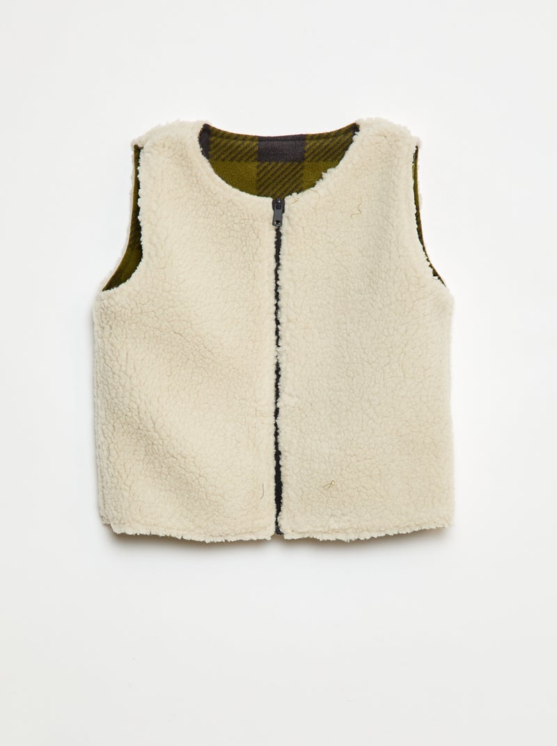 Sweat sans manches réversible Vert - Kiabi