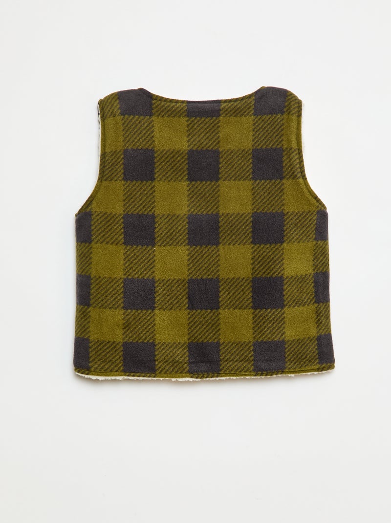 Sweat sans manches réversible Vert - Kiabi