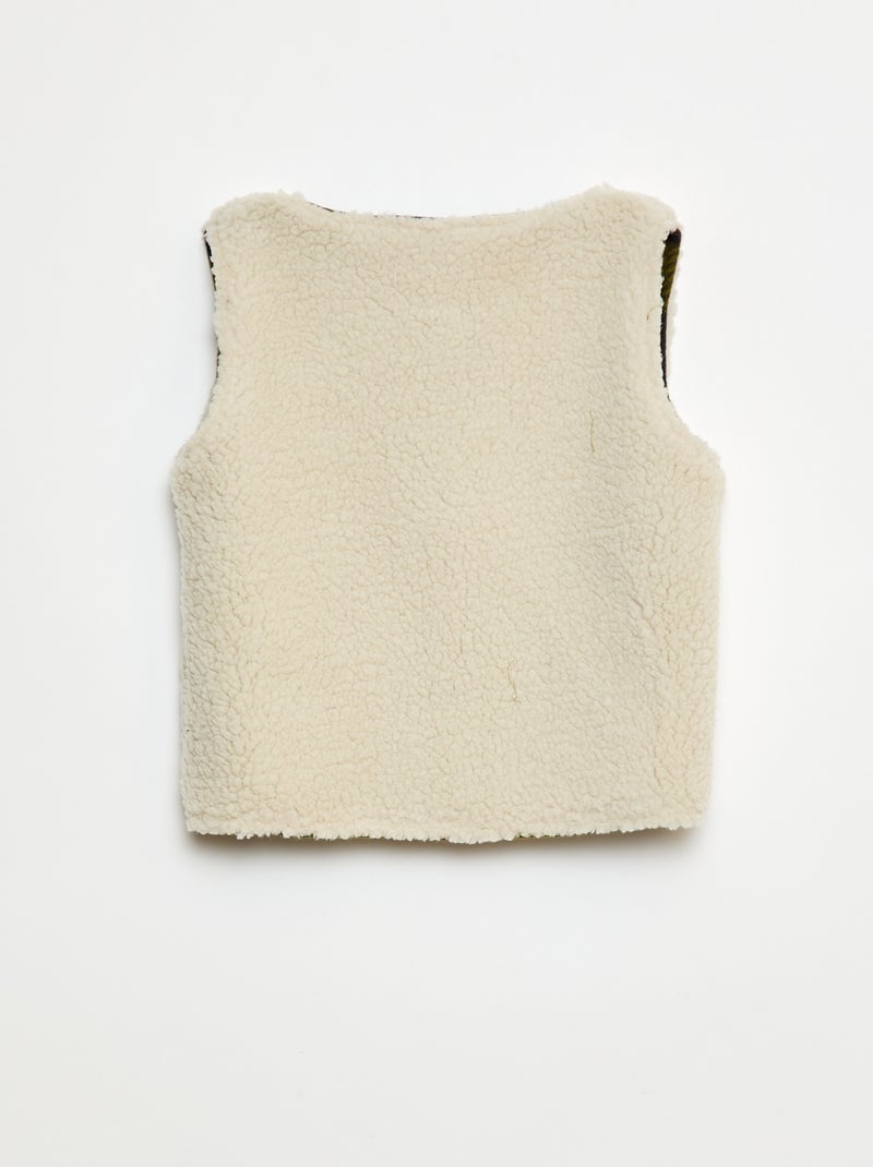 Sweat sans manches réversible Vert - Kiabi
