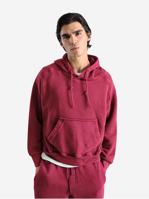 Sweat-shirt à capuche avec cordon de serrage et poche giesto - Kiabi
