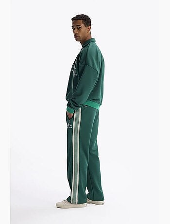 Sweat-shirt à col ouvert, imprimé et détail cravate giesto