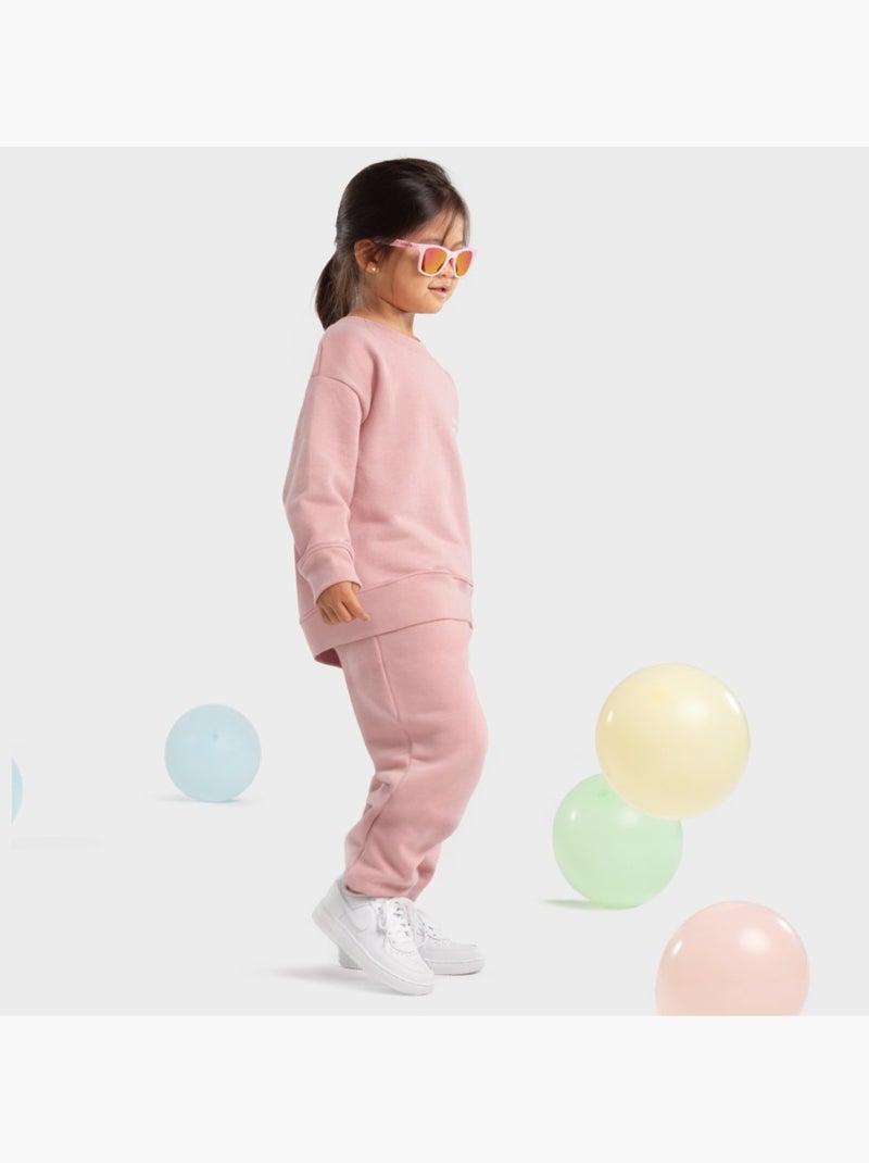 Sweat-shirt à col rond fille lifestyle enfants cheer-g Rose - Kiabi