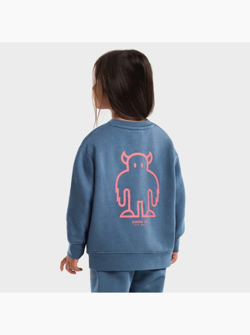Sweat-shirt à col rond fille lifestyle enfants glob-g - Kiabi