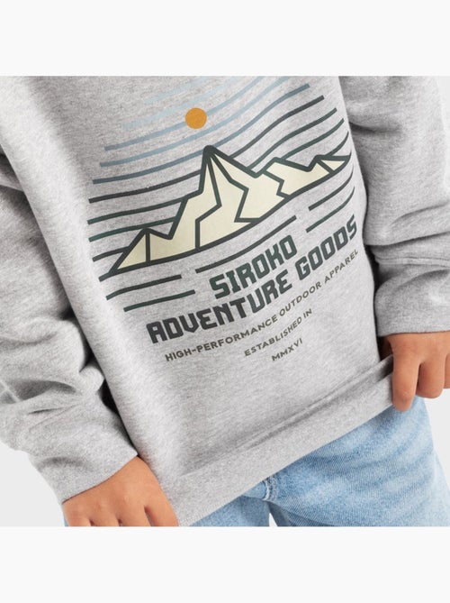 Sweat-shirt à col rond fille lifestyle enfants progress-g - Kiabi