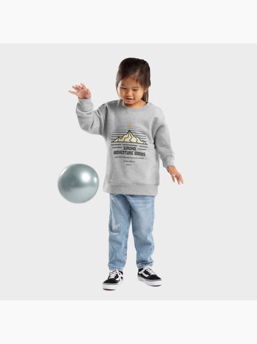 Sweat-shirt à col rond fille lifestyle enfants progress-g - Kiabi