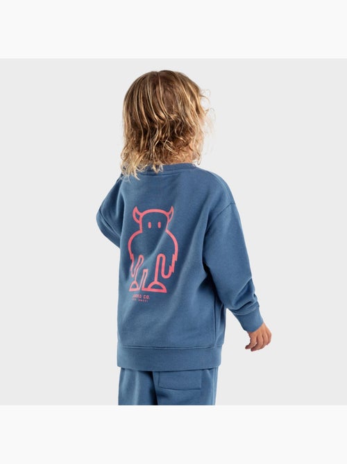 Sweat-shirt à col rond garçon lifestyle enfants glob - Kiabi Sweat-shirt à col rond garçon lifestyle enfants glob - Kiabi