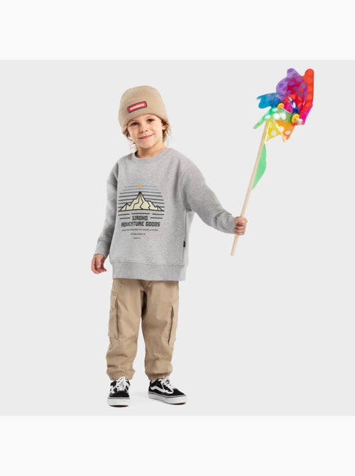 Sweat-shirt à col rond garçon lifestyle enfants progress - Kiabi Sweat-shirt à col rond garçon lifestyle enfants progress - Kiabi