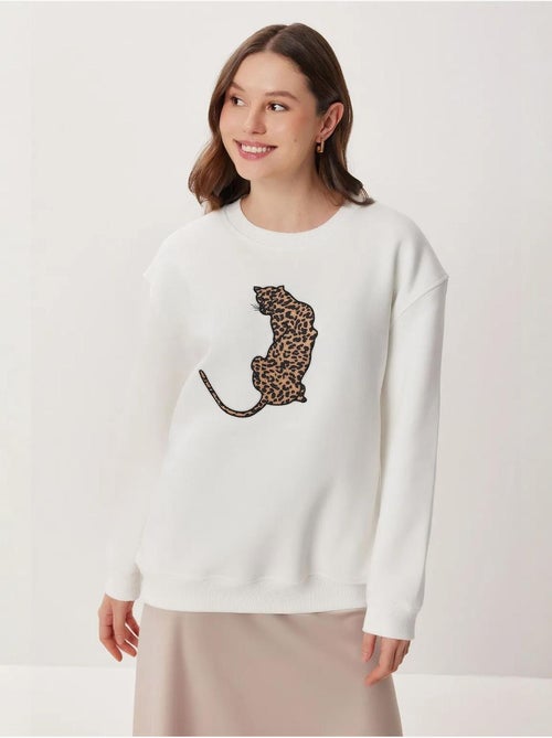 Sweat-shirt à manches longues et col rond istanbul - Kiabi Sweat-shirt à manches longues et col rond istanbul - Kiabi